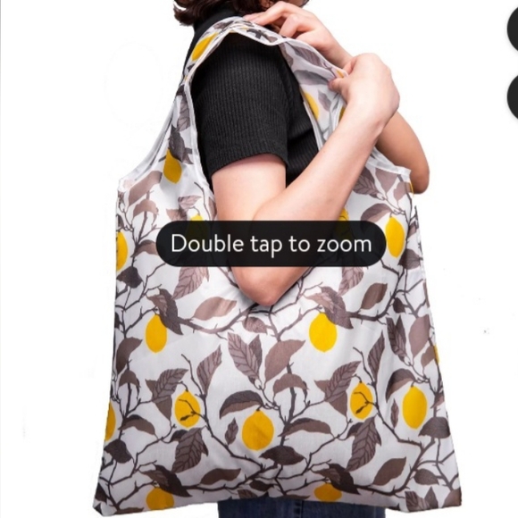 NIP lemon patterned large capacity tote/shopping bag - Picture 1 of 2